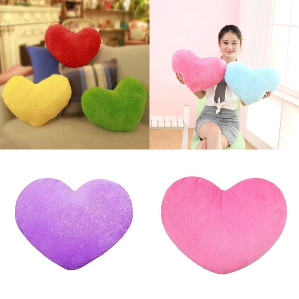 Adorable Heart-shaped Cushion With Ultra-soft Short Plush