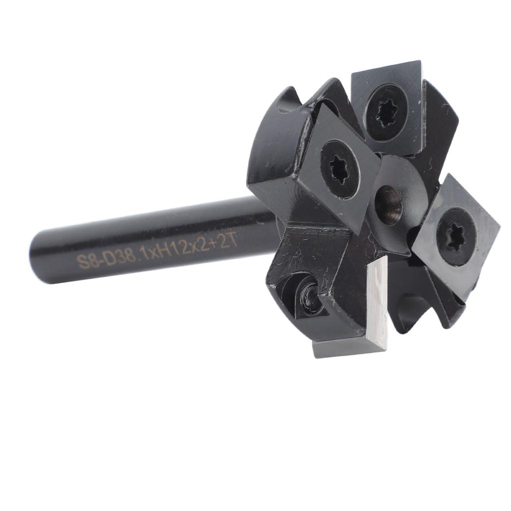 Фреза для обработки поверхности Spoilboard с ЧПУ, хвостовик 8 мм, 4-канавочная, выравнивающая пластину, твердосплавная вставка, тип фрезы