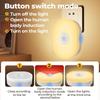 WiFi Smart LED Night Light PIR датчик движения Plug-in Wall Light Voice Control