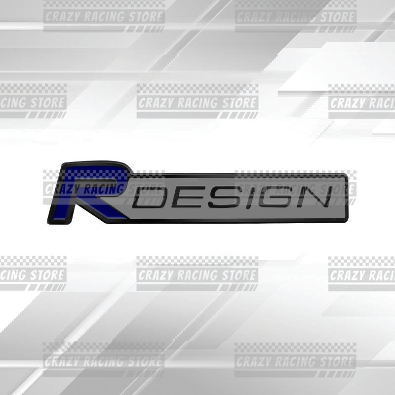 Car Badges R Design Trunk Emblem Metal Stickers Body Decals Letter Grille Decor For Volvo V40 V50 XC40 XC60 XC90 V60 S40 S60 V70
