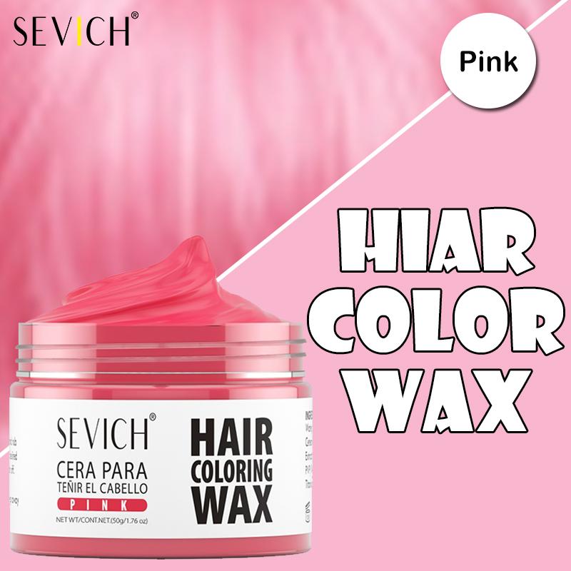 Воск для окрашивания волос 13 цветов 50 г SEVICH DIY Окрашивающая глина для волос Легко смываемая Краска для окрашивания бровей и бороды Временный крем для окрашивания волос