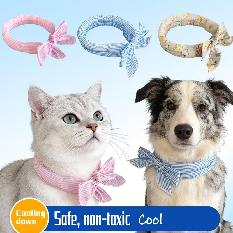 Dog Cat Cooling Neck Wrap Reusable Ice Scarf Anti-heatstroke Accessory for Outdoor Walking