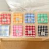 1PC Cotton Plaid Placemat Kitchen Decor Checkered Tablemats Ins Grid Series Meal Mat Photography Props 38x28cm