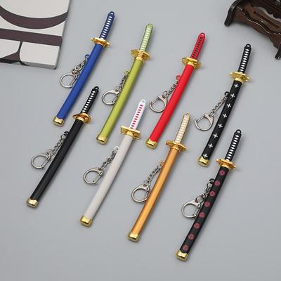 Брелок One Piece Зоро Стиль Трех Мечей - Креативное Аниме Модель Меча в Ножнах Украшение.