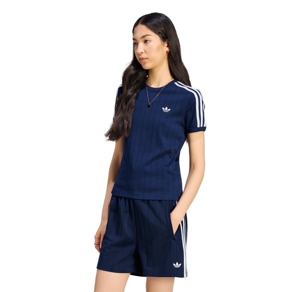 Adidas Поло в полоску с коротким рукавом, приталенное, Ks9992