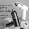New 6000pa Powerful Car Cleaner Wet/Dry Vacuum Cleaner House Anti-Mite Handheld Portable Wireless Automobile Vacuum Cleaner