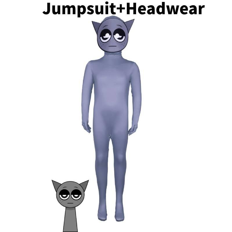 Sprunki Incredibox Cosplay Kids Adults Jumpsuits Halloween Bodysuit Costume