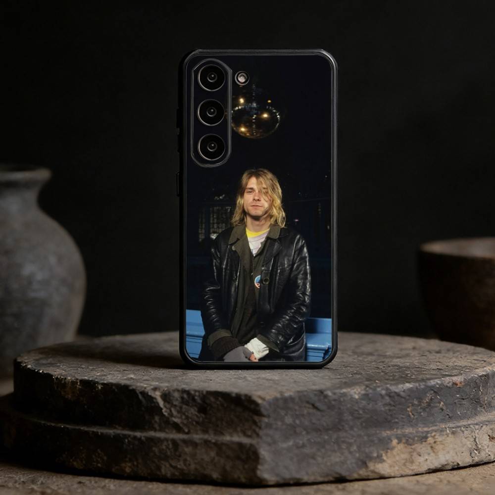 K-Kurt Singer C-Cobain Phone Case For Samsung Galaxy A20,21s,22,31,32,52,53,72,73,80,91 Soft Black Shell