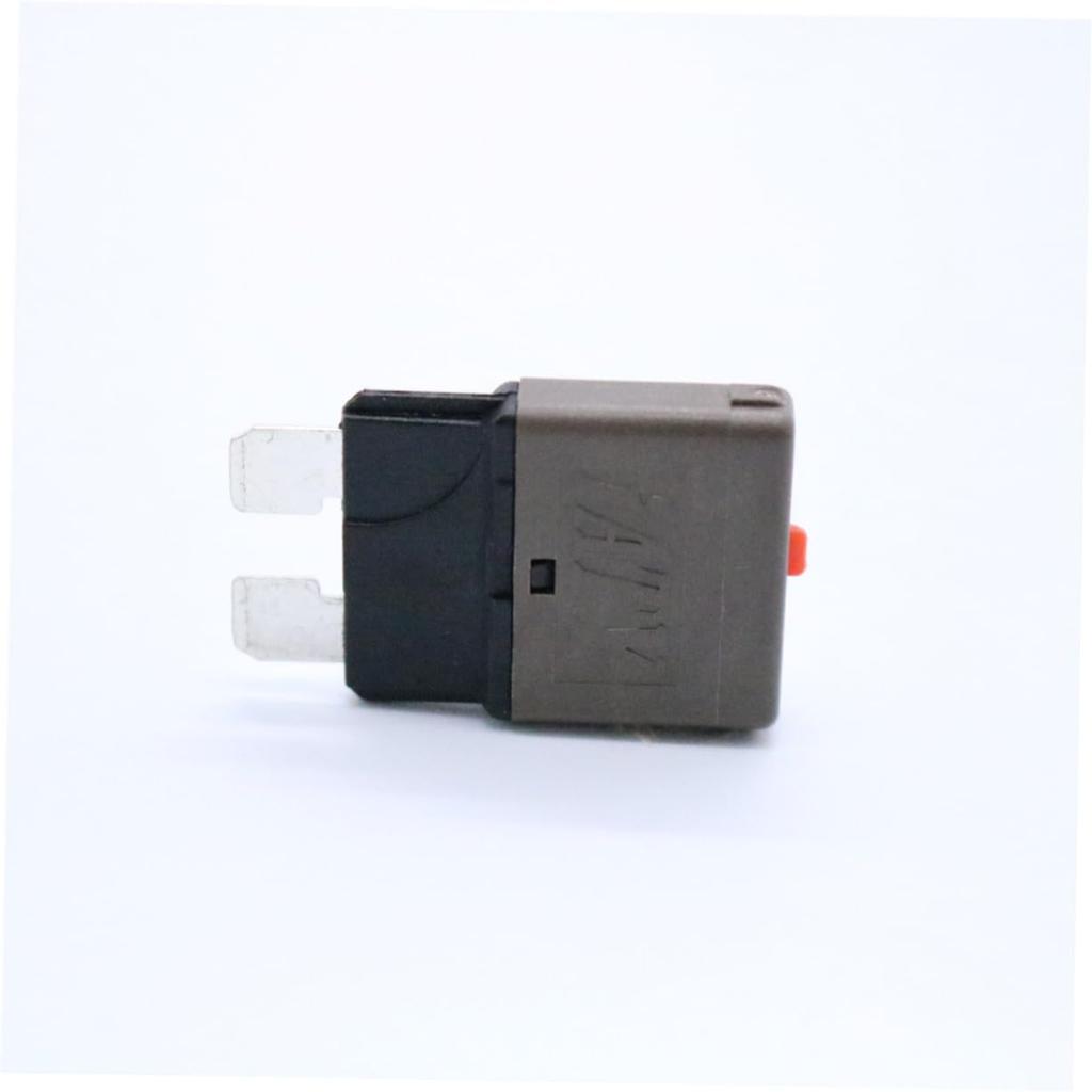 LALADEFIEE 7.5 Amp Resettable Fuse Mini Breaker Fuse Resettable Car Fuse 7.5 Amp Mini Breaker Fuse Brown