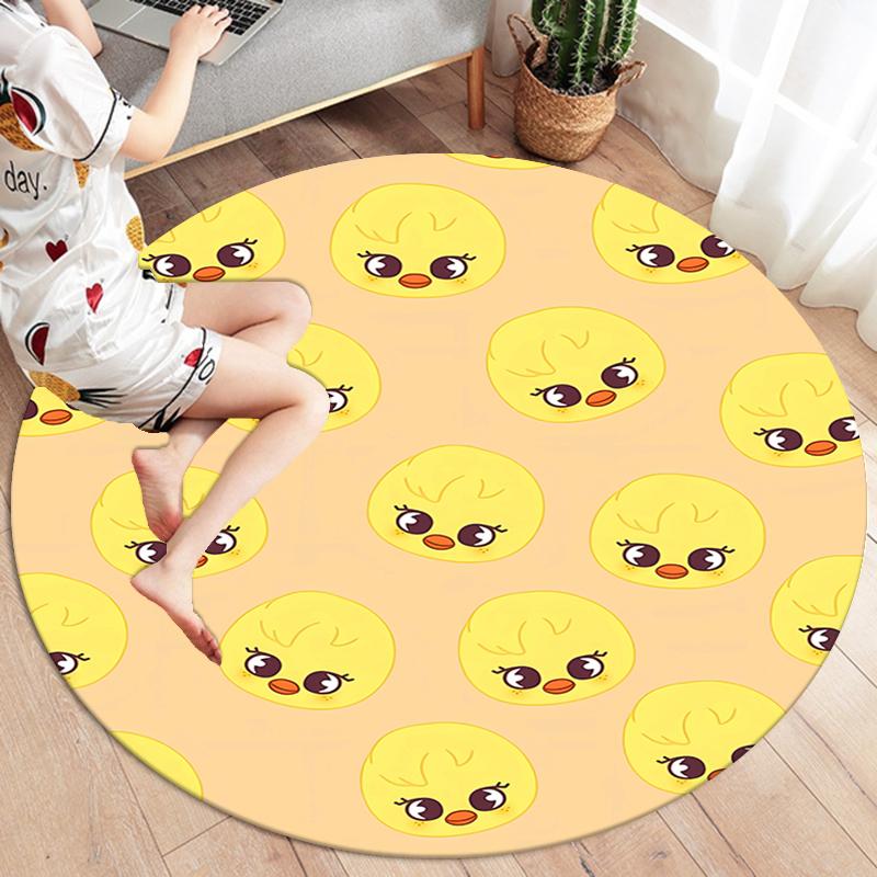 SKZ Round Area Rug,Carpet Rug for Living Room Bedroom Sofa Playroom Decor,Non-slip Floor Mat