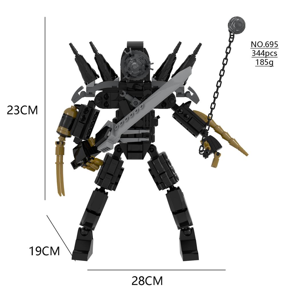 Строительный блок Титан Часы Человек 2.0 Оператор Спикер Дрель Человек Кирпичи Модель