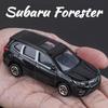 Масштаб 1:64 Subaru Forester Модель автомобиля из сплава Игрушка Металлический корпус Раздвижная Миниатюрная Модели спортивных автомобилей Мальчики Изысканные Подарки на день рождения