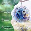 Colorful Owl and Floral Metal Wind Chime for Outdoor Garden Decor with 360 Rotating Hook Durable Patio Yard Porch Ornament No Electricity Needed