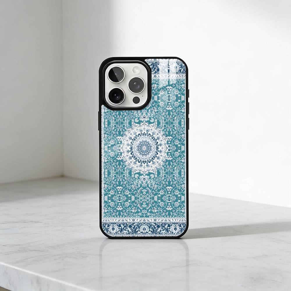 Чехол для телефона P-Persian Carpet Art Patterns для iPhone 17, 16, 15, 14, 13 Plus, Pro Max Магнитный для Magsafe Беспроводной зарядки