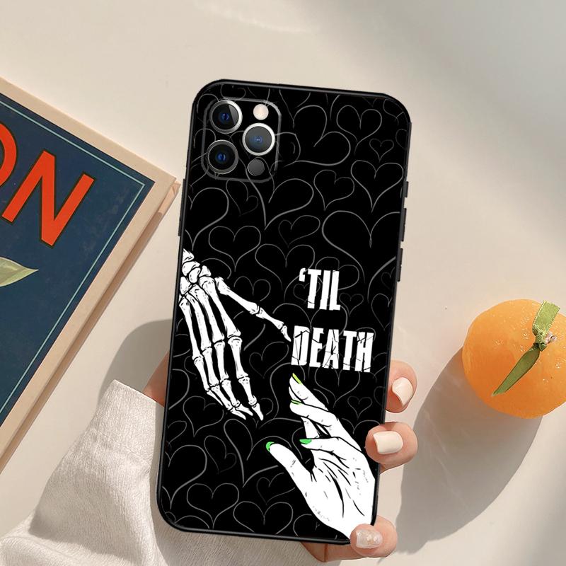 Чехол Funda с рисунком Скелет Череп для iPhone 14 15 16 Pro Max 11 12 13 Pro Max Mini XR 16 15 Plus 16e