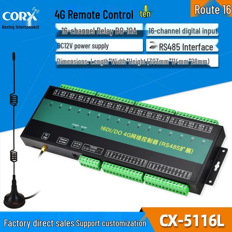 CORX 4G Remote Control Relay Switch with Analog Data Acquisition