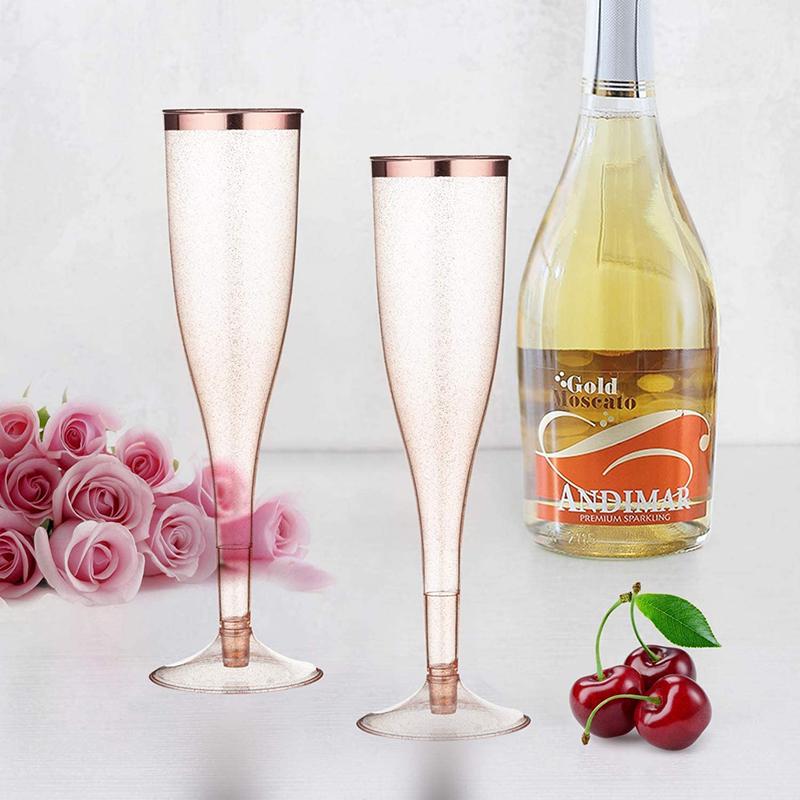 6шт одноразовые пластиковые бокалы для вина, коктейли, шампанское, вино, стаканы для стеклянных флейт