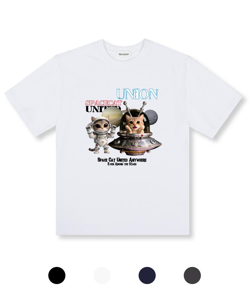 UNION GARMENTS Cat Universe Oversized Short Sleeve T-Shirt 4 Colors