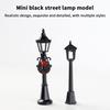 1/2Pcs Dollhouse Mini Street Light Model Simulation Christmas Wreath Street Lamp Micro Landscape Small Street Lamp Decor Kid Toy