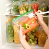 30 шт./упак. влагонепроницаемый мешок для хранения свежих продуктов на кухне, многоразовый, подвесной, герметичный, с рисунком из мультфильмов, с замком-молнией