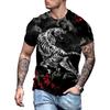 Модная мужская футболка с 3D принтом тигра, повседневная футболка большого размера с круглым вырезом и коротким рукавом, летние уличные топы в стиле хип-хоп с животными, футболки