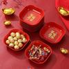 Wedding Fruit Plate Living Room Red Wedding Red Plate Wedding Candy Fruit Plate Supplies Daquan Special Plate