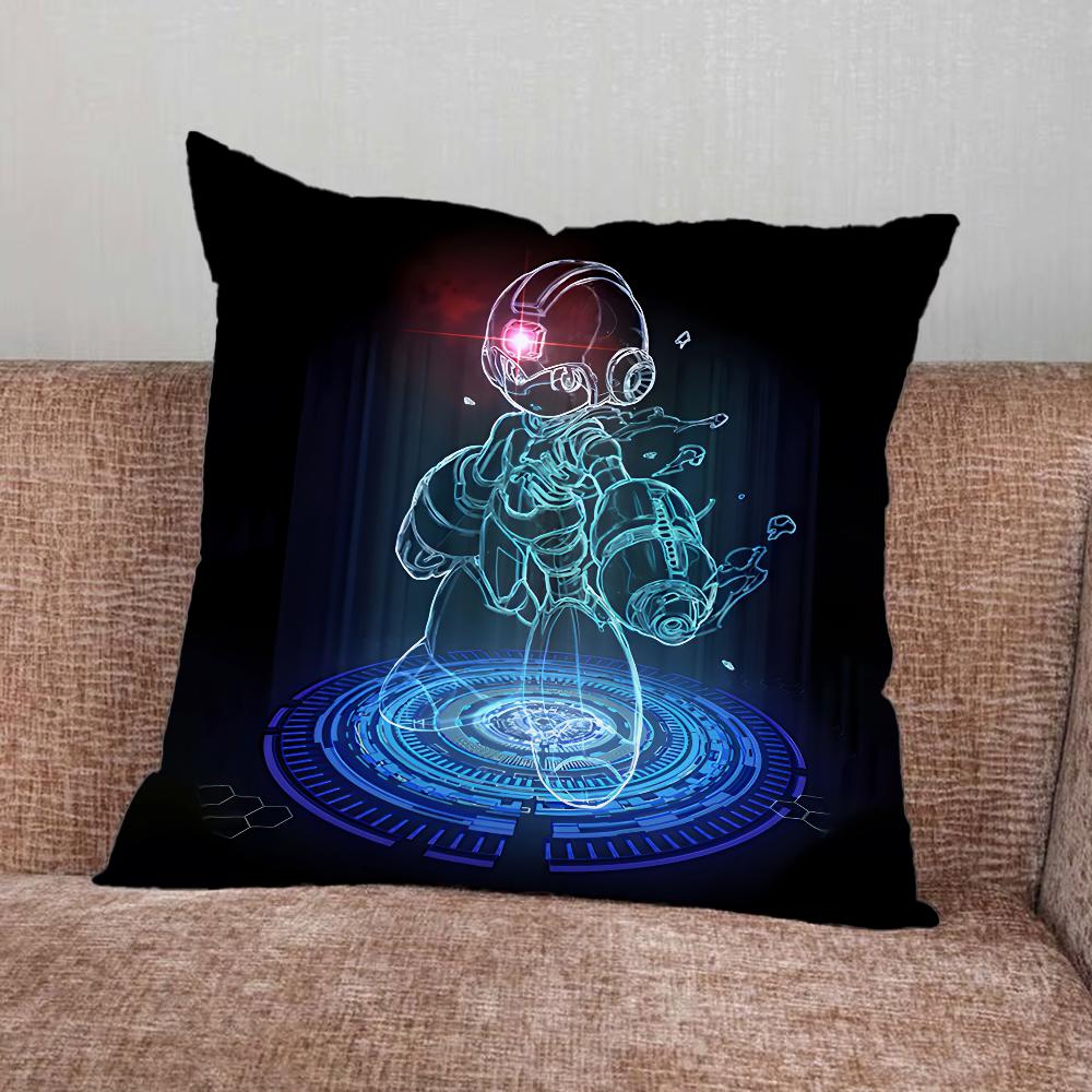Игровой M-Megaman R-Rockman Наволочка Для Домашней Спальни Автомобиля Офиса Декора Гостиной Дивана Подушки Чехол Подходящий