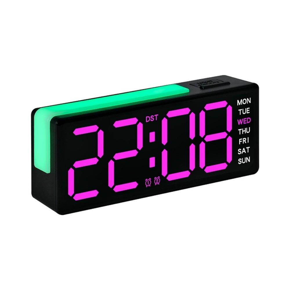 with Calendar Bedside Alarm Clock Temperature Electronic Digital Clocks LED Night Light Clock Home