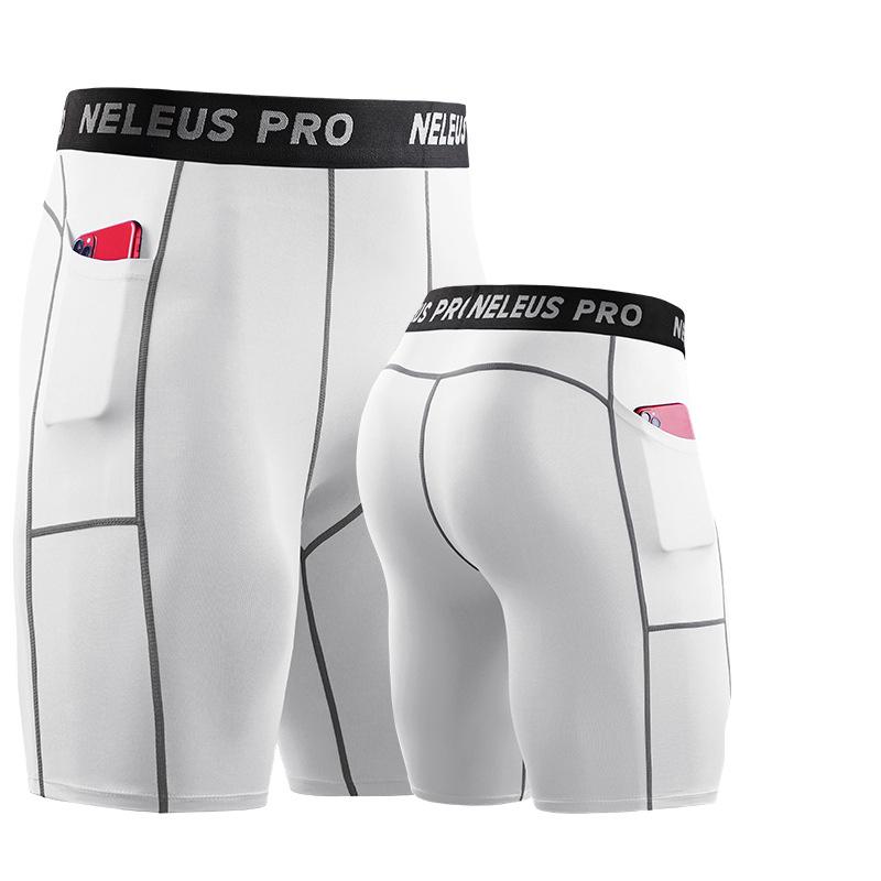 Мужские шорты, спортивные спортивные штаны, компрессионные колготки, однотонная нижняя часть, быстросохнущая одежда