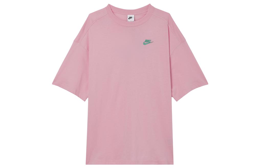 Nike Sportswear Drop Shoulder Sleeve T Shirt Women's Rise Pink HJ9427-662