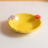 Ceramic Elevated Cat Bowl Cute Anti-Vomiting Raised Pet Feeder Anti Slip Large Caliber Pet Food Dispenser Dog Accessories