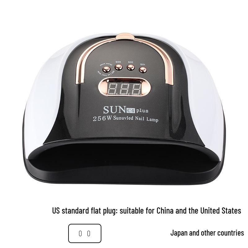 256 Вт Мощная светодиодная лампа для фототерапии ногтей и УФ-отверждения Сушка