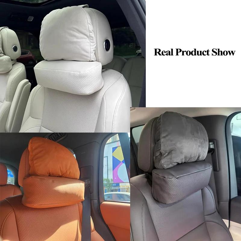 Для Leading Ideal LiXiang L7 L8 L9 One 2022-2025 Кожаная Подушка-подголовник для Автомобильного Сиденья Подушка для Шеи Автомобильный Поддержка Шеи Отдых Подарок Аксессуары