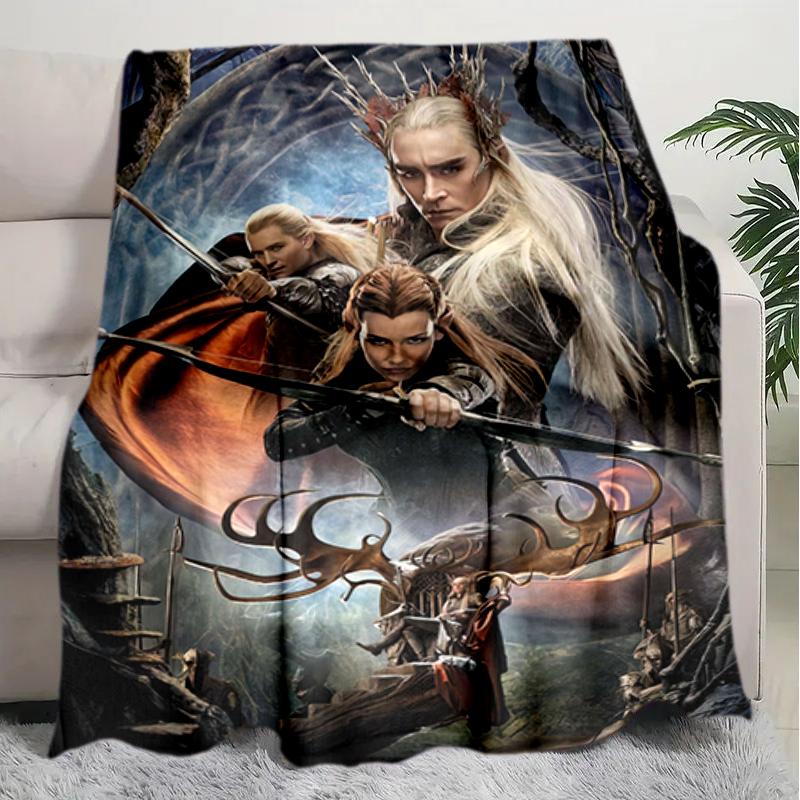 1PC The Lord of the Rings blanket, all-season lightweight home office outdoor nap multifunctional blanket, Christmas gifts