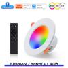 Светодиодный потолочный светильник AC220V 10W Bluetooth Tuya Smart, 2,4 ГГц, с пультом дистанционного управления, управляемый через приложение Smart Life, для гостиной, спальни