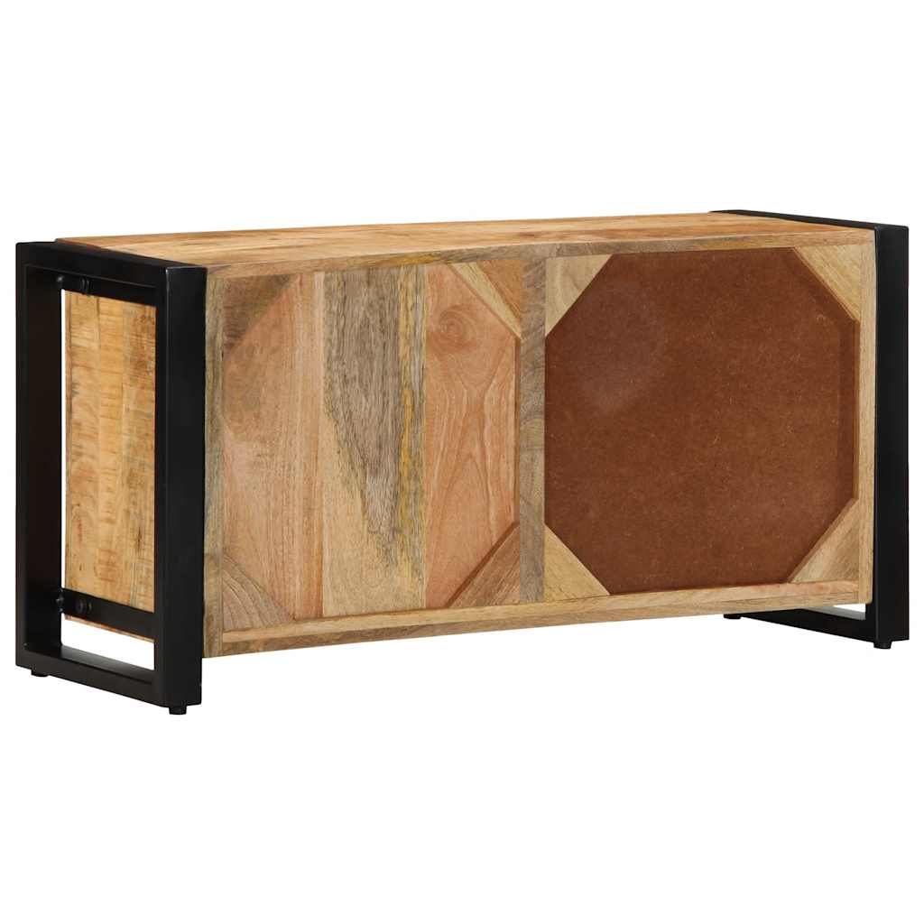 TV Stand 80x30x40 cm Rough Solid Mango Wood