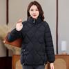 Fashion Short Warm Parka Coats Autumn Winter Cotton Clothes Women's Simple Stand Collar Cotton-padded Jacket Femme