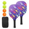 M METERXITY Pickleball Paddle Wooden Pickleball Paddle Pickleball Set Indoor and Outdoor Suitable for Training 2 Sets