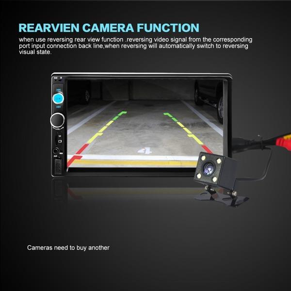 7010B 2020 новый 7010B 7-дюймовый автомобильный радиоприемник Bluetooth V2.0 Автомагнитола HD MP5-плеер SD MMC USB FM MP3/MP4 автомагнитола