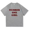 2026  Rosé New Album Number One Girl Same T Shirt Men Women Clothing Harajuku Tops Y2k Unisex High Quality Tees Graphic Clothes