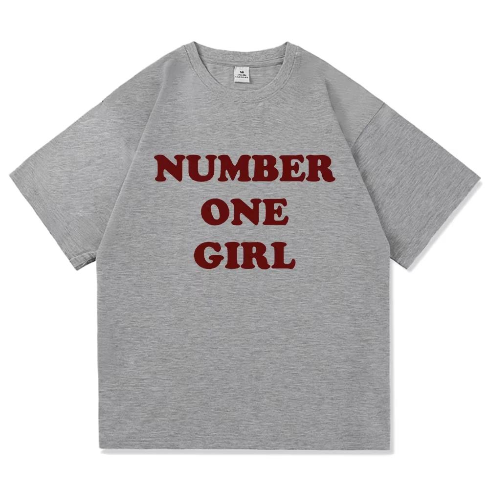 2026 Rosé New Album Number One Girl Same T Shirt Men Women Clothing Harajuku Tops Y2k Unisex High Quality Tees Graphic Clothes