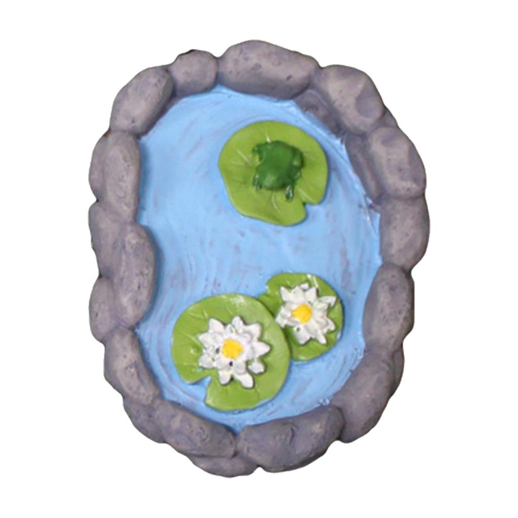 Water Pool Ornament Mini Figurines Miniature Garden Decor DIY Micro Landscape Ornaments Indoor Outdoor Statue Dollhouse