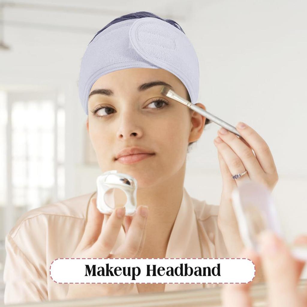 Stretchable Washable Makeup Headband Non-slip Elastic Terrycloth Headband Suitable for Makeup Shower Yoga