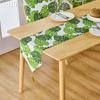 1 шт LOZUJOJU модная и универсальная зеленая набивная хлопковая и льняная удобная дорожка для обеденного стола кухонный декор домашний декор