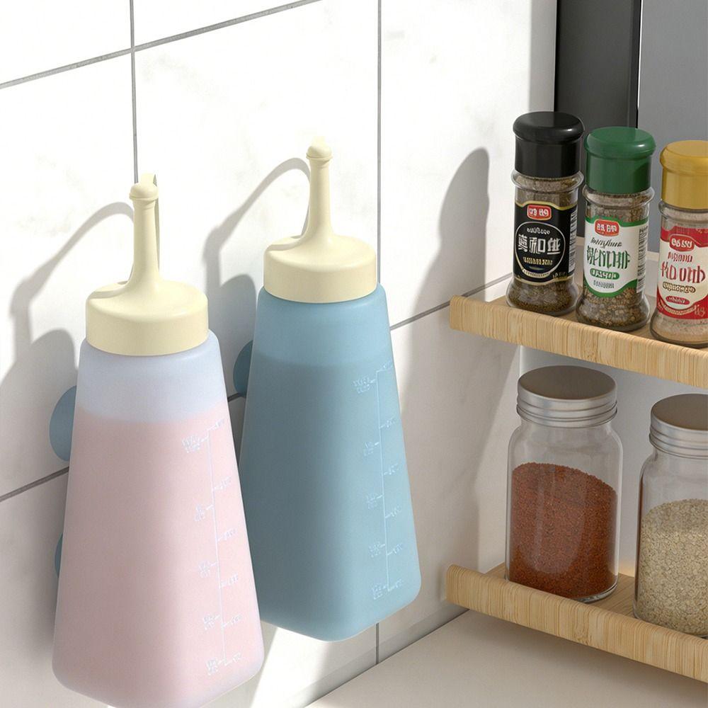 Transparent Condiment Squeeze Bottle Leakproof Design Silicone Split Bottle Salad Dressing