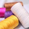 Ice Silk Thread Three-Strand Plywood Thread Hand-Woven Hook Bag Hat Car Seat Cushion Cup Cover Hook Slipper Bright Silk Thread