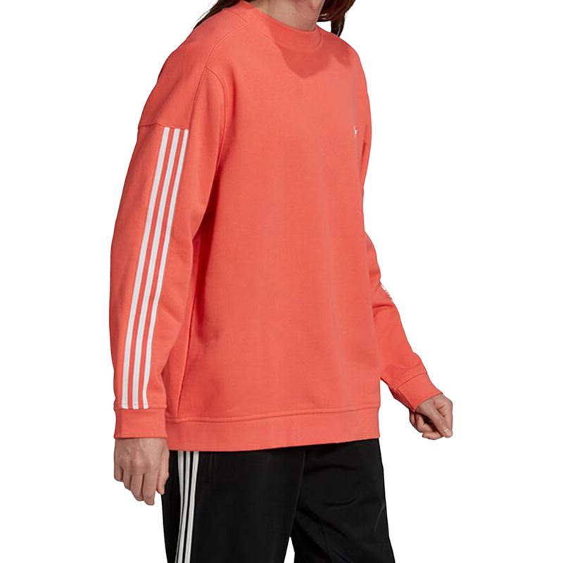 Adidas Оригинальная спортивная повседневная кофта с круглым вырезом, дышащая толстовка с длинным рукавом, унисекс, толстовка оранжевого цвета HC1996