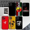 Чехол для телефона с логотипом A-Abarth Для Iphone 17 Air 16 15 14 13 12 11 Pro Max 16 15 14 Plus Мягкий ТПУ чехол