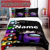 3pcs Duvet Cover Set (1*Duvet Cover + 2*Pillowcase, Without Core), Custom Name Among Us Pattern Bedding Set, Home Bedroom Decor Gift