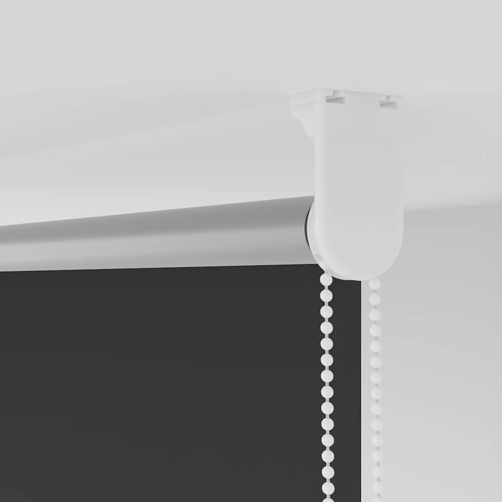 Black Blackout Roller Blind 125 x 150 cm Fabric Width 121.6 cm